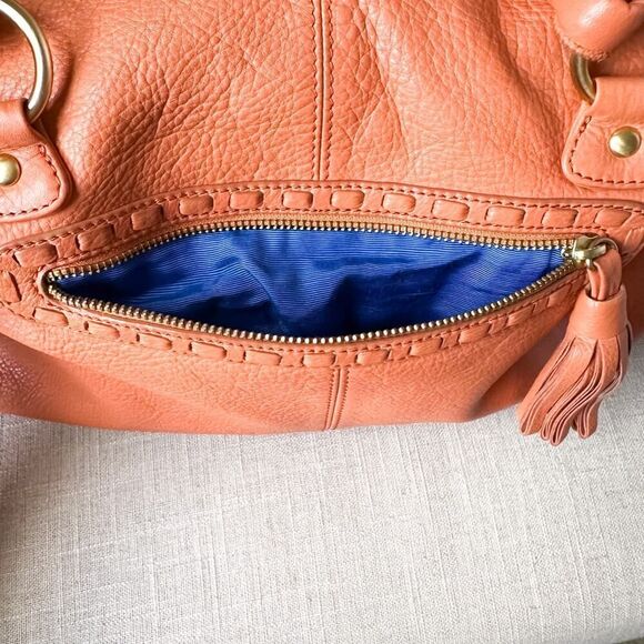 Fiore by Isabella Fiore Dusty Peach Embroidered Leather Purse - Picture 3 of 16